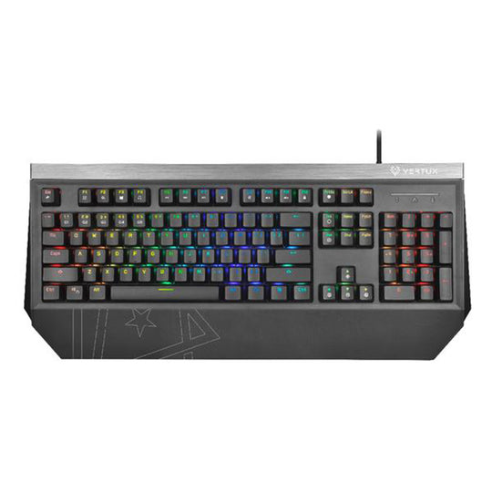Vertux Tantalum Mechanical Gaming Keyboard – Outemu Blue RGB 100% Anti-Ghosting (Black)