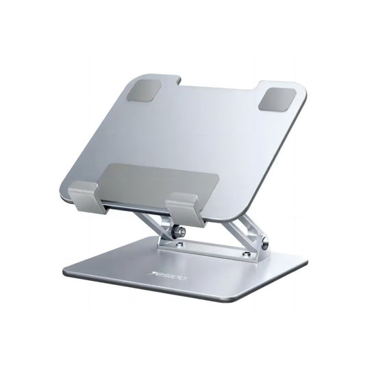 Yesido C185 Foldable Aluminum Laptop/Tablet Stand – 720° Rotating (Silver)