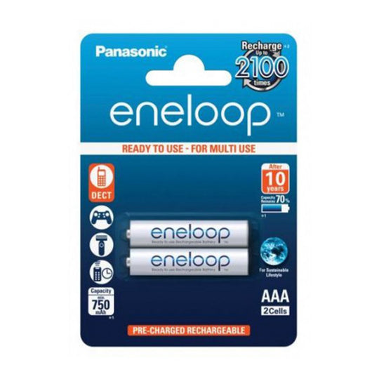 Panasonic eneloop AAA 2-in-1 Rechargeable Batteries 800mAh – Low Self-Discharge