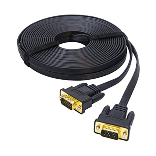 Dtech DT-69F15 15m VGA Flat Cable – High-Quality Display Extension