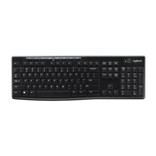 Logitech K270 Wireless Keyboard – 2.4GHz 18mo Battery (Black)