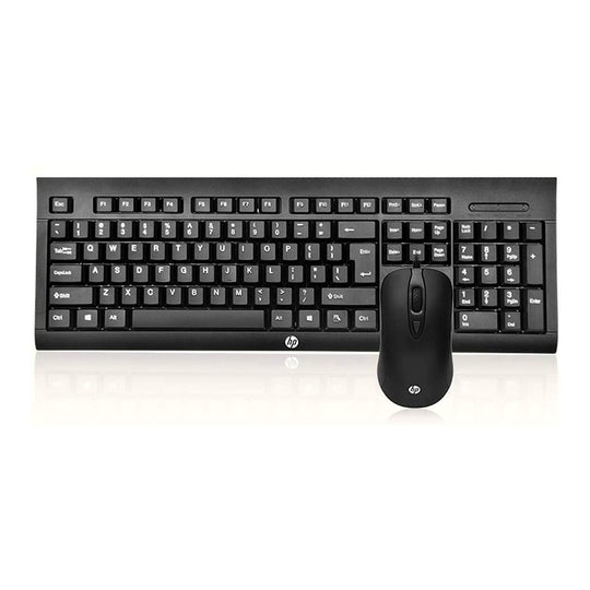 HP KM100 Wired Gaming Keyboard + Mouse – Red Keys DPI Switch (Black)