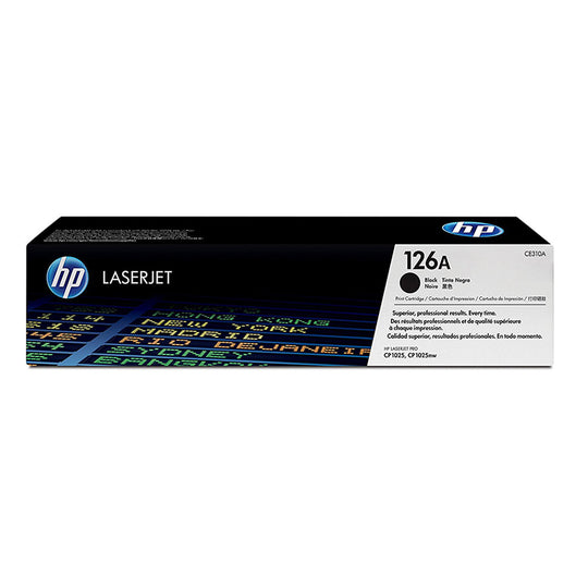 HP 126A Black Original LaserJet Toner Cartridge (CE310A) - 1200 Pages
