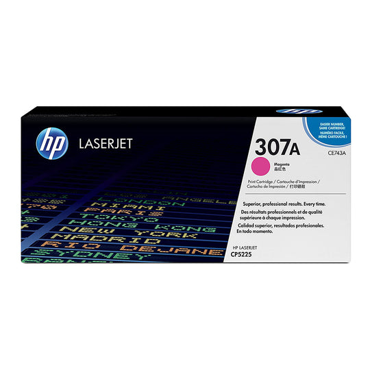 HP 307A Magenta Original LaserJet Toner Cartridge (CE743A) - 7300 Pages