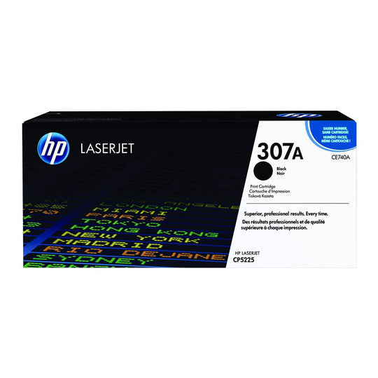 HP 307A Black Original LaserJet Toner Cartridge (CE740A) - 7000 Pages