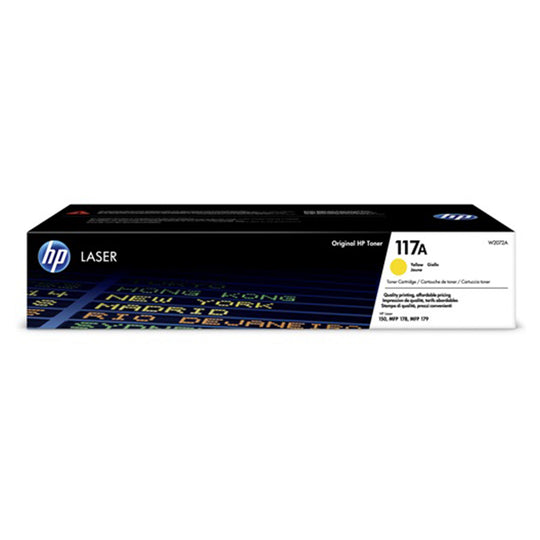 HP 117A Yellow Original LaserJet Toner Cartridge (W2072A) - 700 Pages