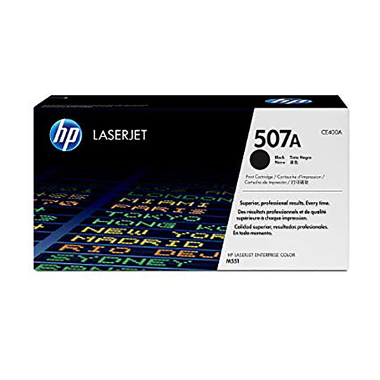 HP 507A Black Original LaserJet Toner Cartridge (CE400A) - 5500 Pages