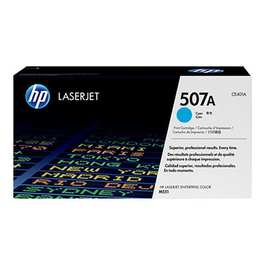 HP 507A Cyan Original LaserJet Toner Cartridge (CE401A) - 6000 Pages