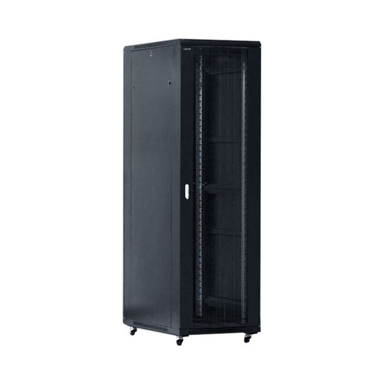 32U 19" Enclosed Server Rack Cabinet - 600x600mm, 1500lbs Load, Thermostat