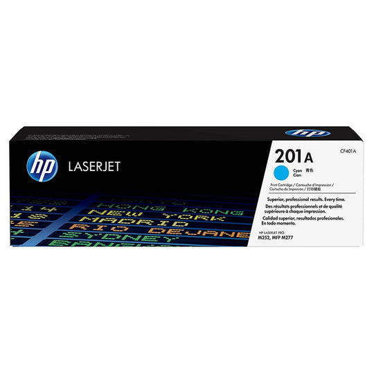 HP 201A Cyan Original LaserJet Toner Cartridge (CF401A) - 1400 Pages