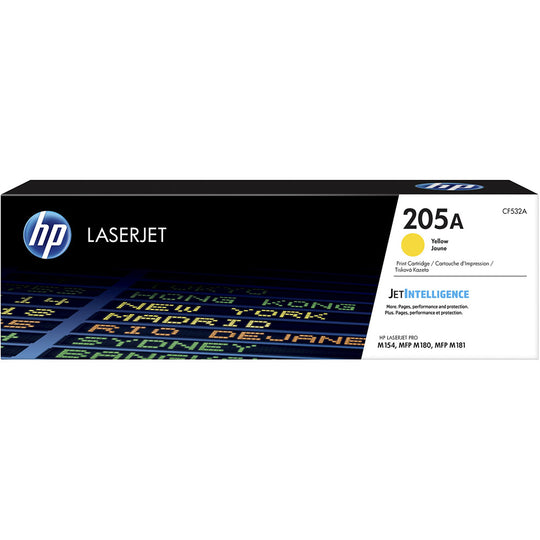 HP 205A Yellow Original LaserJet Toner Cartridge (CF532A) - 900 Pages