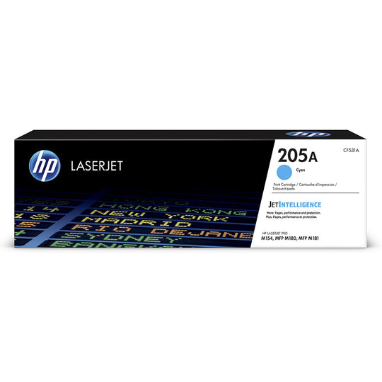 HP 205A Cyan Original LaserJet Toner Cartridge (CF531A) - 900 Pages