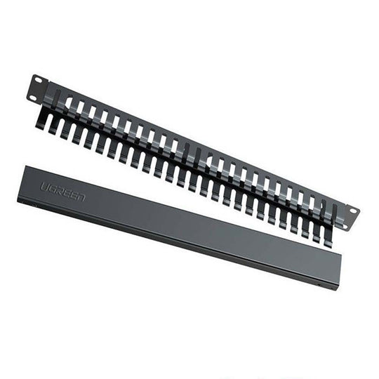 UGREEN 70424 1U 24-Port Cable Management Bar for 19" Rack