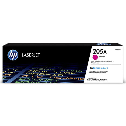 HP 205A Magenta Original LaserJet Toner Cartridge (CF533A) - 900 Pages