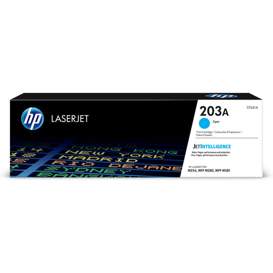 HP 203A Cyan Original LaserJet Toner Cartridge (CF541A) - 1300 Pages