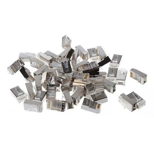 UGREEN 50248 Cat6 Shielded RJ45 Connectors - 100-Pack, 50µ Gold