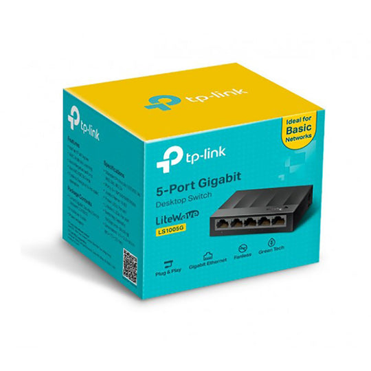 TP-Link LS1005G 5-Port Gigabit Unmanaged Desktop/Wall-Mount Switch