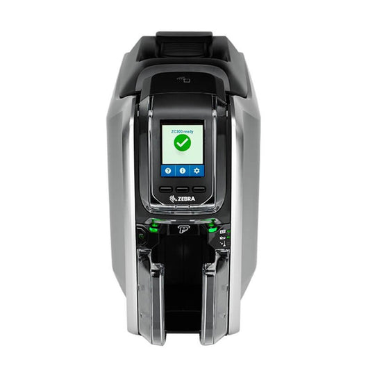 Zebra ZC300 Dual-Sided Card Printer (ZC32-000C000EM00) - 300dpi, 200/900 Cards/hr, USB/Ethernet