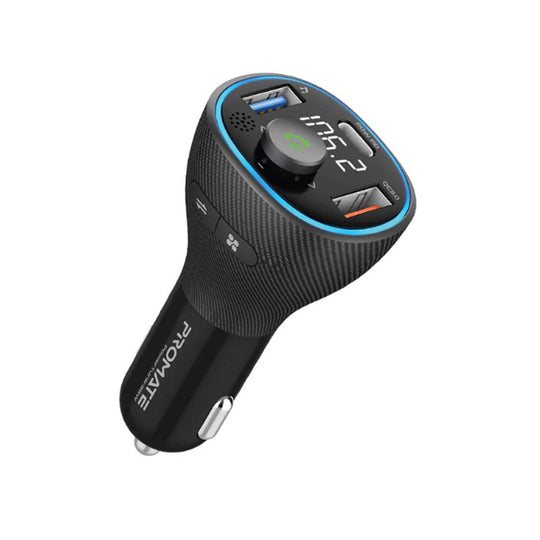 Promate PowerTune-38W FM Transmitter with Charger