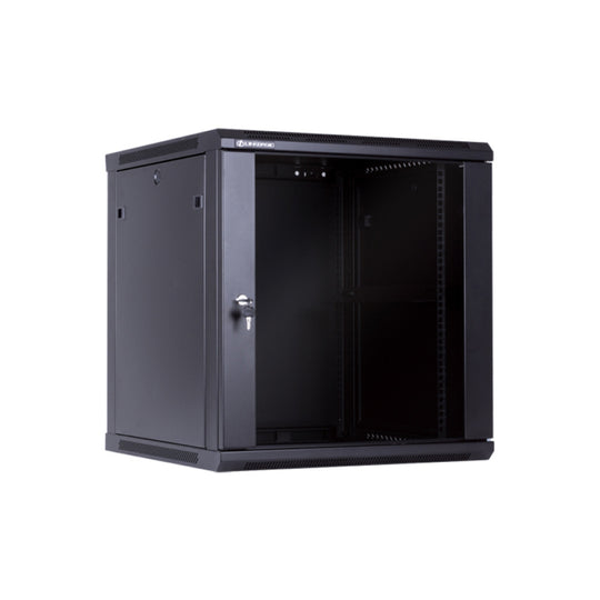 12U 19" Floor-Standing AV Rack Cabinet - 1764lb Load, Glass Door