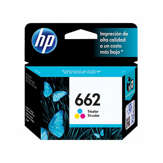 HP 662 Tri-Color Original Ink Cartridge (CZ104A) - 100 Pages