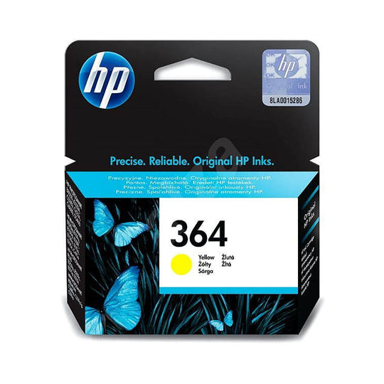 HP 364 Yellow Original Ink Cartridge (CB320EE) - 300 Pages