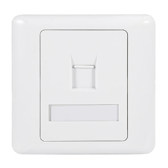 AMP-Style Single-Port Faceplate – White