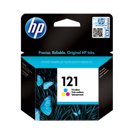 HP 121 Tri-Color Original Ink Cartridge (CC643HE) - 165 Pages