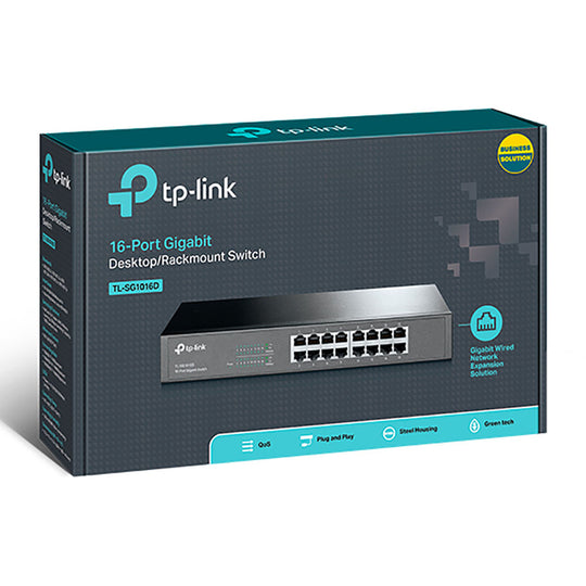TP-Link TL-SG1016D 16-Port Gigabit Unmanaged Rackmount Switch