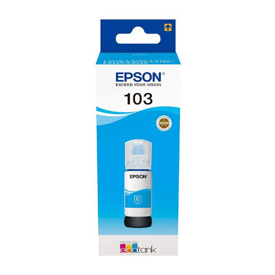 Epson 103 Cyan EcoTank Ink Bottle (C13T00S24A) - 7500 Pages