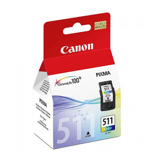 Canon CL-511 Tri-Color Original Ink Cartridge (2972B010) - 278 Pages
