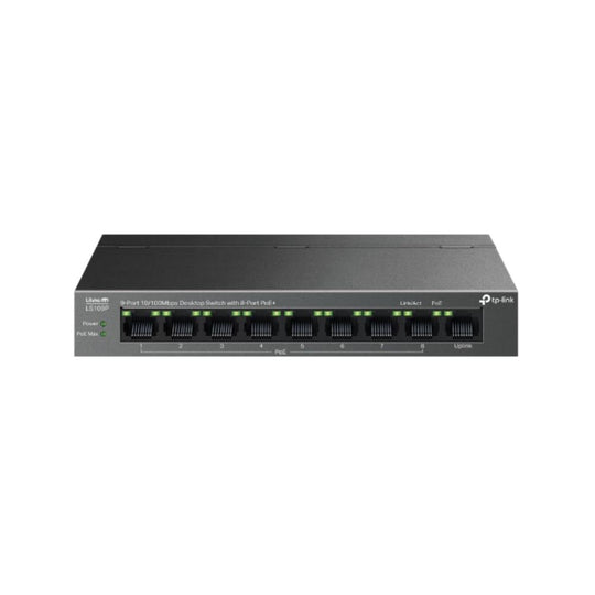 TP-Link LS109P 9-Port 10/100Mbps Desktop PoE+ Switch