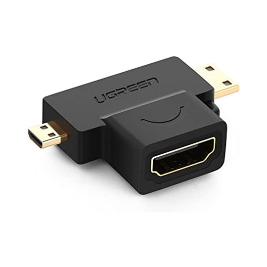 UGREEN 20144 Mini/Micro HDMI to HDMI Female Adapter - Gold-Plated