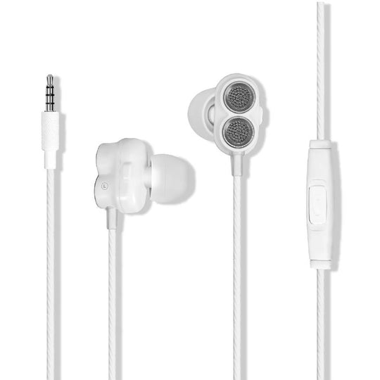 Promate Ivory Dual Dynamic Drivers Earphones – High-Fidelity Noise-Isolating In-Ear