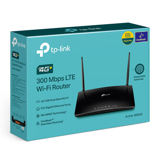 TP-Link Archer MR500 4G+ Cat6 AC1200 Dual-Band Gigabit Router