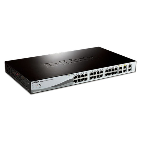 D-Link DES-1210-28P 24-Port Fast Ethernet Smart PoE+ Switch