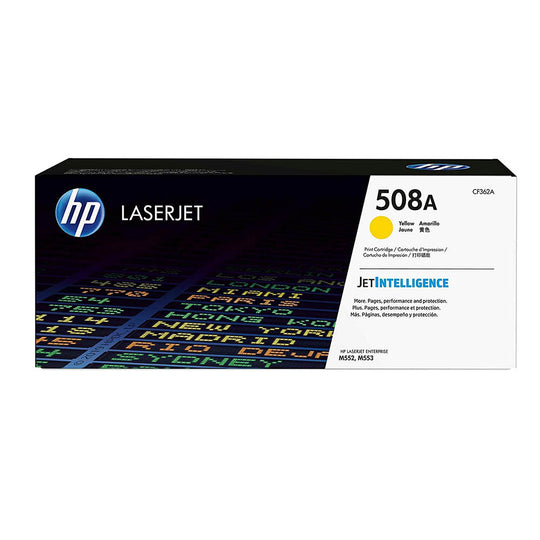 HP 508A Yellow Original LaserJet Toner Cartridge (CF362A) - 5000 Pages