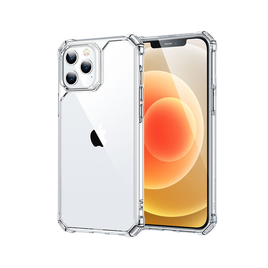 Green Rocky 360 Anti-Shock Case - iPhone 12 Pro 6.1", Air Cushion, Clear Gel