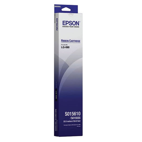 Epson S015610 Black Fabric Ribbon Cartridge - 10 Million Characters for LQ-690