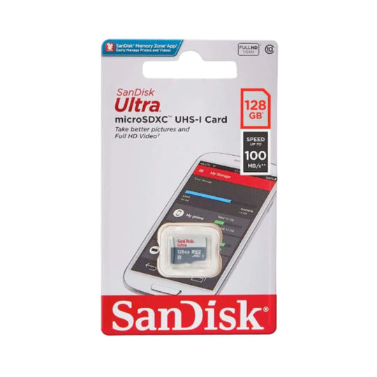 Sandisk Ultra 128GB microSDXC Card – Fast for Pictures and Full HD Video, A1 Rated