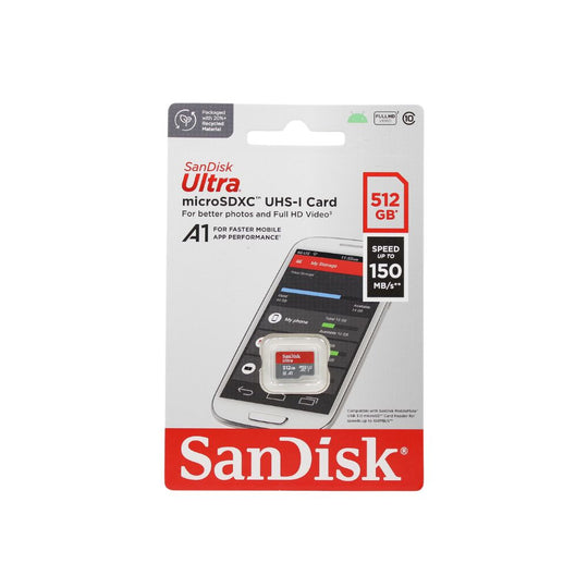 Sandisk Ultra 512GB microSDXC Card – 150MB/s Read Speed, Chromebook Compatible