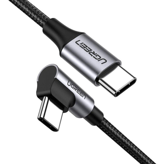 UGREEN 90-Degree Right Angle USB-C to USB-C Cable (2m, 60W)