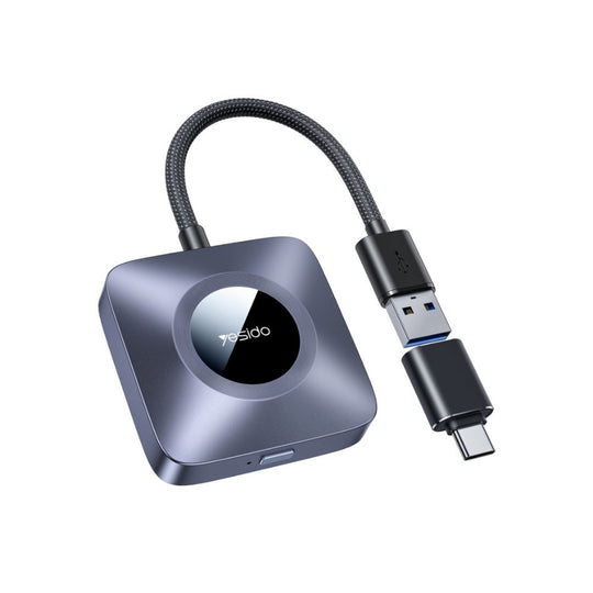 Yesido KM23 Wireless CarPlay Adapter - Dual-Band WiFi, 1080p Output, Bluetooth 5.0