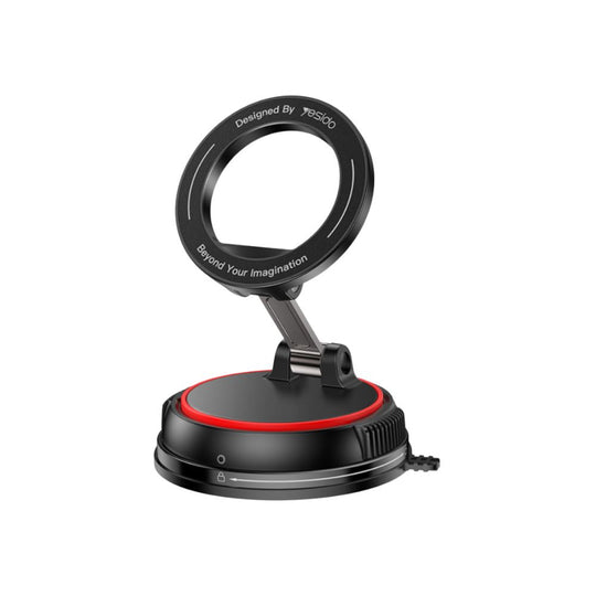 Yesido C219 Suction Cup Magnetic Car Phone Holder – Zinc Alloy & ABS