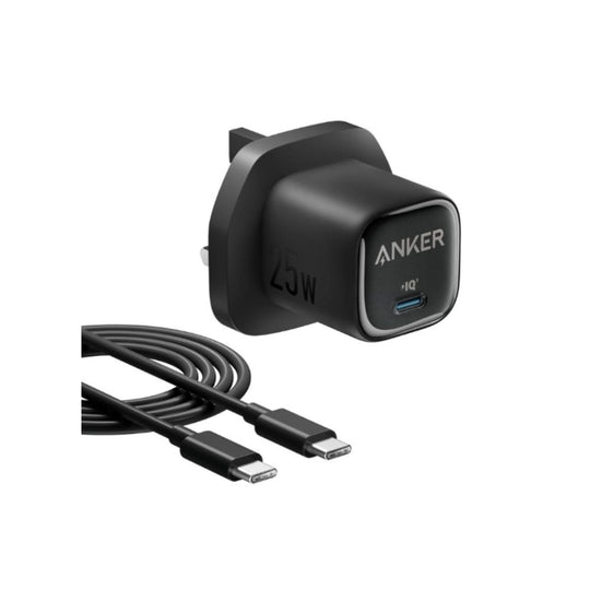 Anker 25W Charger with USB-C to USB-C Cable – Fast, Compact Charger