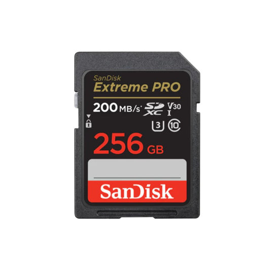 SanDisk Extreme PRO 256GB SDXC UHS-I Memory Card (V30, 200MB/s)