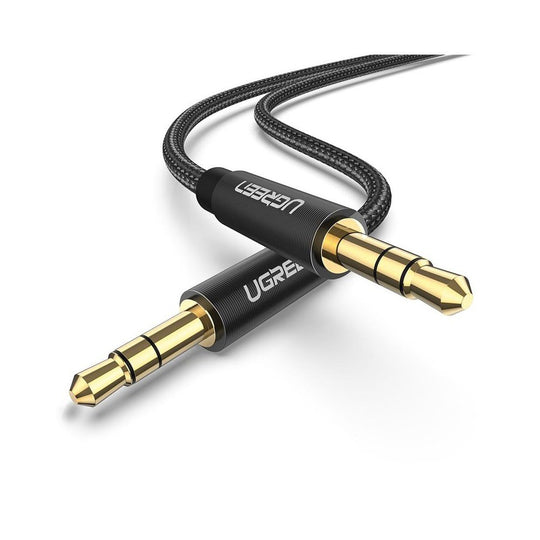 UGREEN 50363 3.5mm Male to Male Audio Cable - 2m, Gold-Plated, Oxygen-Free Copper