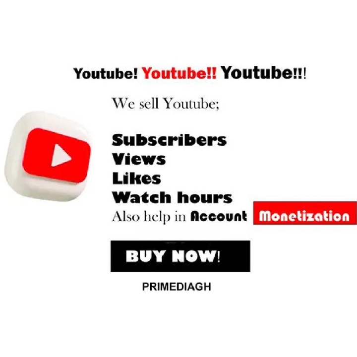 Primediagh - Youtube Services( Subscribers - Likes - Views - Watch Hours)