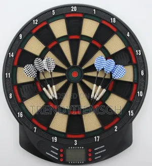 15" Electronic Dartboard Set with 6 Safety Darts & Replacement Tips