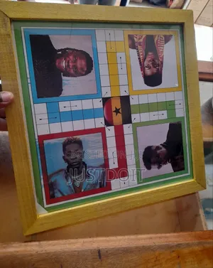 Ludo / Snakes and Ladders Game | Glass & Wood Board for 1-4 Players